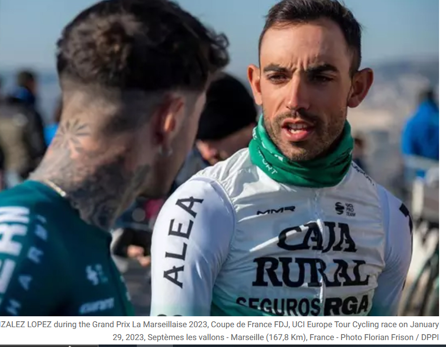 Article d'Europa Press sur le coureur Espagnol de la Caja Rural David GONZALEZ LOPEZ en 2023
