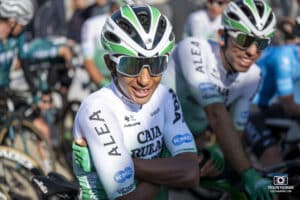 Mulu Kinfe Hailemichael de l'équipe Caja Rural lors du Grand Prix de la Marseillaise 2024