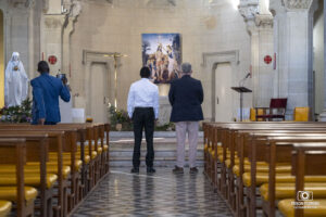 Ababu Namwamba Ministre des Sports au Kenya et Frederic Vigouroux lors de la visite de la délégation du Kenya sur Miramas en Février 2024