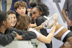 L'athlète américaine Amber Hughes lors du Meeting de Miramas 2024