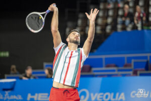 Le tennisman français Fabien Reboul lors de l'Open Sud de France à Montpellier - ATP 250 2024