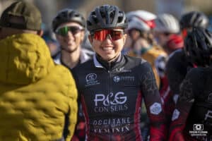 Julie ORSONI du du Team Occitane Cyclisme Formation Féminin (NutriJulie - Sport Nutrition) lors des Boucles Guégonnaises 2024