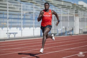 Kevin KIPKORIR du Kenya, en préparation à Miramas pour les Jeux Olympiques de Paris 2024