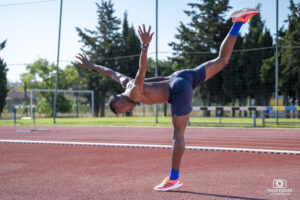 Wiseman MUKHOBE du Kenya, en préparation à Miramas pour les Jeux Olympiques de Paris 2024