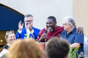 Cérémonie de clôture du camp d'entrainement de Miramas des athlètes du Kenya.