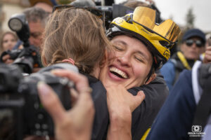 La polonaise NIEWIADOMA Katarzyna, lors de la dernière étape du Tour de France Femmes 2024 à l'Alpes d'Huez.