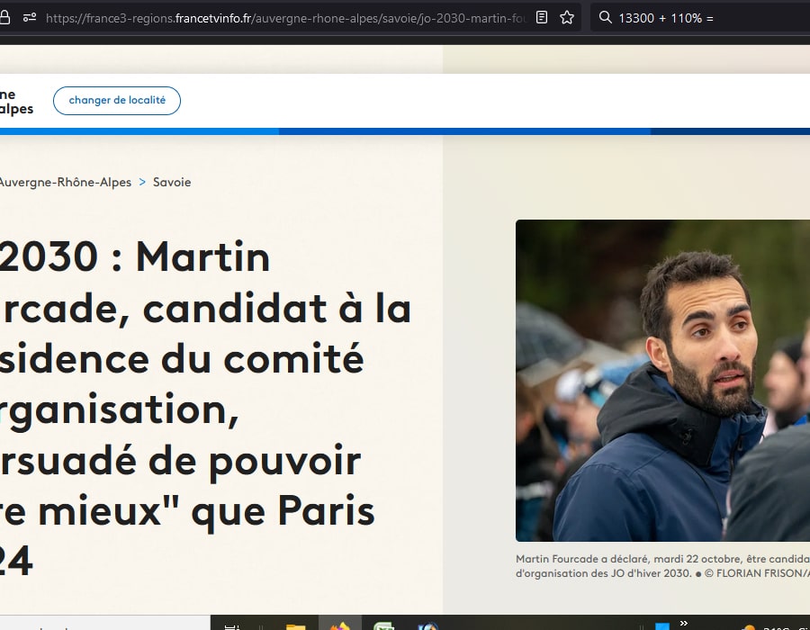 Article de France 3 sur Martin Fourcade