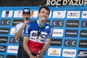 Jordan SARROU lors du Roc d'Azur CIC 2024