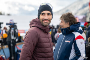 Martin Fourcade à la Coupe du Monde de Biathlon au Grand Bornand en 2024