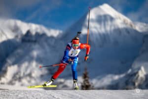 BATOVSKA FIALKOVA Paulina à la Coupe du Monde de Biathlon au Grand Bornand en 2024