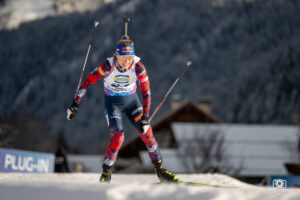 Anna GANDLER à la Coupe du Monde de Biathlon au Grand Bornand en 2024