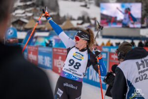 KAASIK Hanna-Brita à la Coupe du Monde de Biathlon au Grand Bornand en 2024