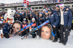Equipe de France à la Coupe du Monde de Biathlon au Grand Bornand en 2024