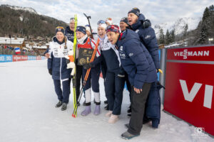 Equipe de Norvège à la Coupe du Monde de Biathlon au Grand Bornand en 2024