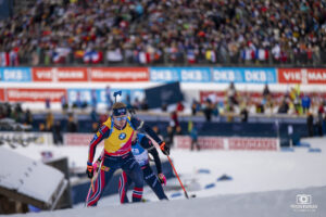 Johannes Thingnes Bo à la Coupe du Monde de Biathlon au Grand Bornand en 2024