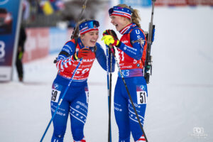 FREED Margie et CASTONGUAY Grace à la Coupe du Monde de Biathlon au Grand Bornand en 2024