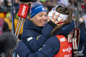 Océane MICHELON à la Coupe du Monde de Biathlon au Grand Bornand en 2024