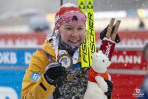 GROTIAN Selina à la Coupe du Monde de Biathlon au Grand Bornand en 2024