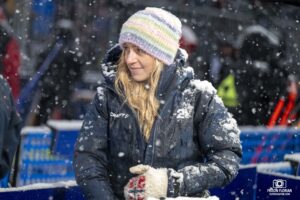 Tiril Eckhoff à la Coupe du Monde de Biathlon au Grand Bornand en 2024