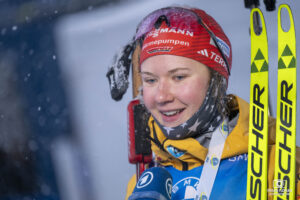 GROTIAN Selina à la Coupe du Monde de Biathlon au Grand Bornand en 2024