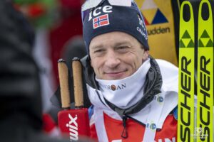 BOE Tarjei à la Coupe du Monde de Biathlon au Grand Bornand en 2024