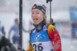 CLOETENS Maya à la Coupe du Monde de Biathlon au Grand Bornand en 2024
