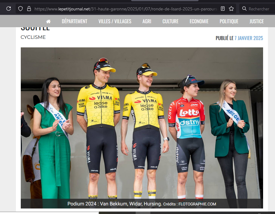 Article du média français le Petit Journal sur la Ronde de l'Isard 2025