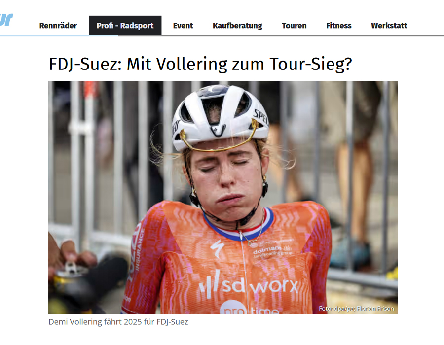 Article du média Allemand Tour Magazin, sur les favorites de la saison 2025