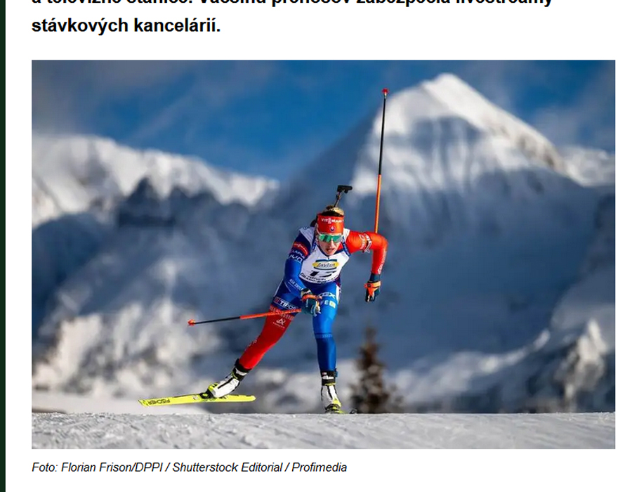 Article du média tchèque Betarena sur la Coupe du Monde de Biathlon à Ruhpolding