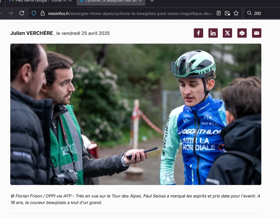 Article du média français le Patriote sur Paul Seixas