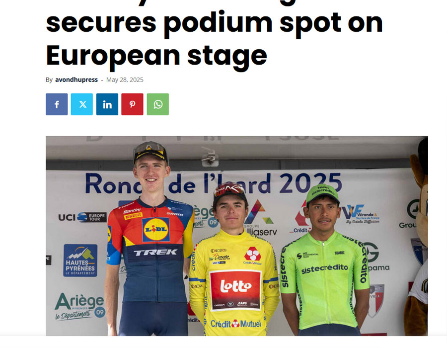 Article du media irlandais AvondhuPress sur l'irlandais Liam O’Brien