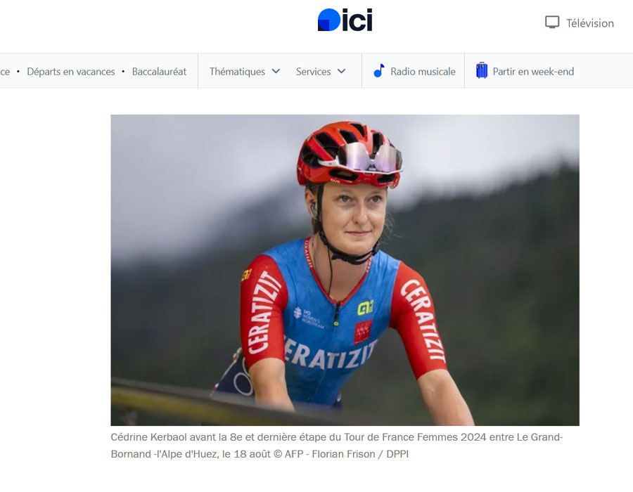 Article du média français France-Bleu sur les favorites du Tour de France Féminin 2025 