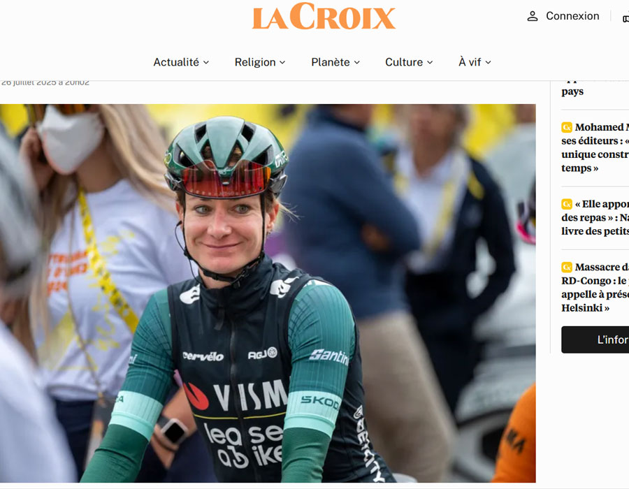 Article du média français sur la coureuse hollandaise Marianne Vos