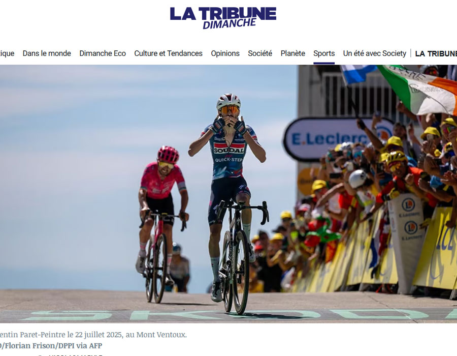 Article du média français sur les étoiles montantes du cyclisme français