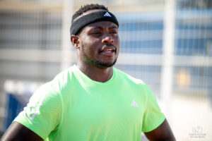 Ferdinand OMANYALA lors d'un entraînement au Stadium de Miramas en Août 2025