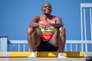 Julius Yego lors d'un entraînement au Stadium de Miramas en Août 2025