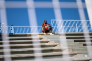 Julius Yego lors d'un entraînement au Stadium de Miramas en Août 2025