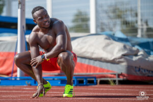 Ferdinand OMANYALA lors d'un entraînement au Stadium de Miramas en Août 2025