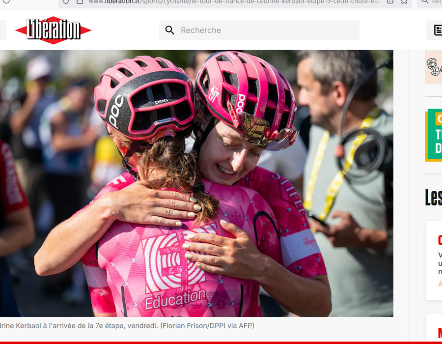 Article du média français Libération sur la coureuse française Cédrine Kerbaol