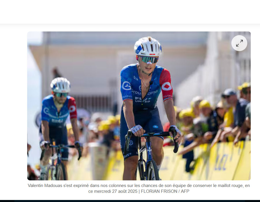 Article du média français Ouest-France sur le Tour d'Espagne 2025