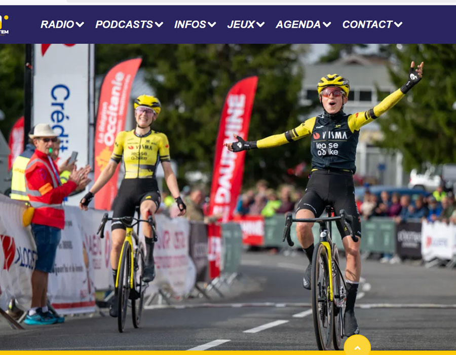 Article du média français Radio Totem sur la victoire de la française Marion Bunel