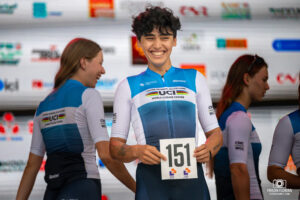 Yuldoz Hashimi lors du Tour Cycliste Féminin International de l'Ardèche (TCFIA 2025)