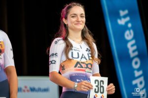 DEBARGES Amalia lors du Tour Cycliste Féminin International de l'Ardèche (TCFIA 2025)
