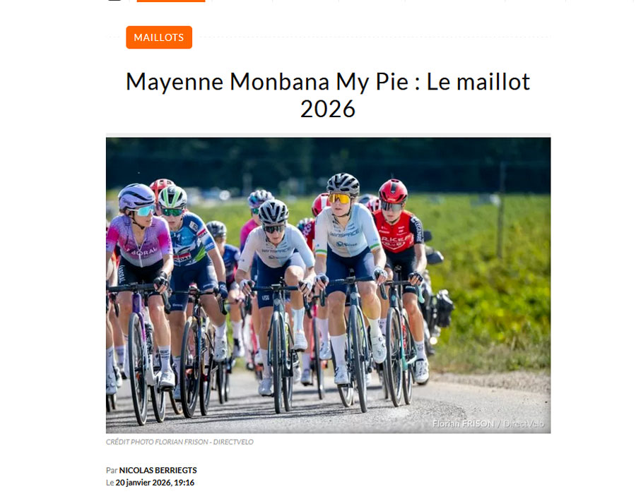 Article du média français Direct Velo sur Mayenne Monbana My Pie