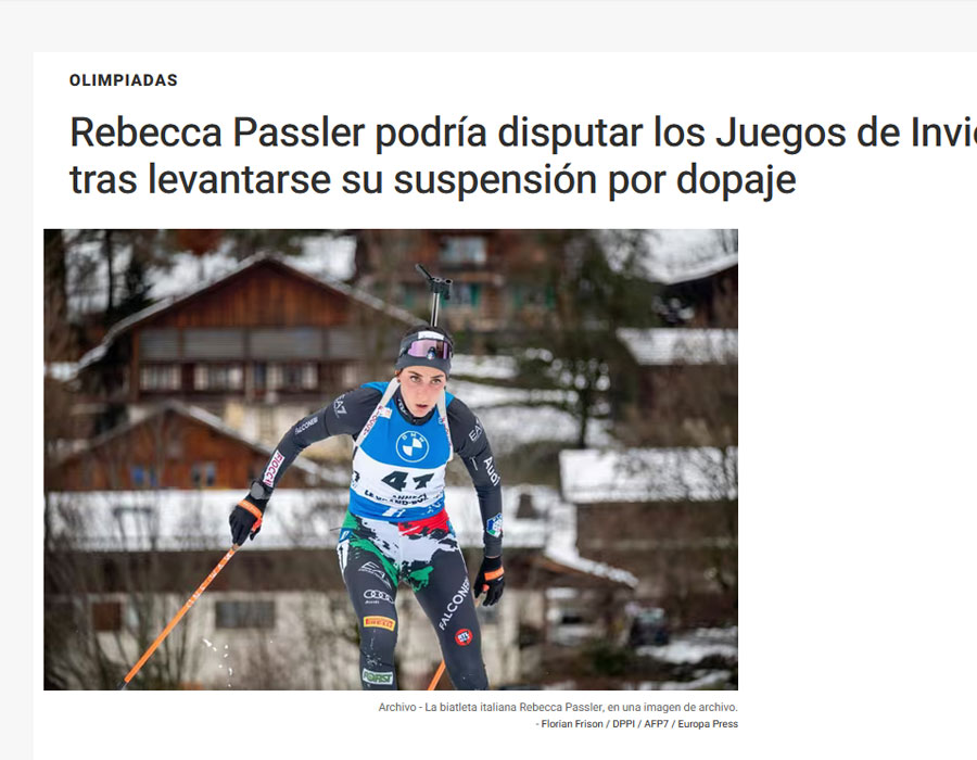 Article du média Espagnol EuropaPress sur Rebecca Passler