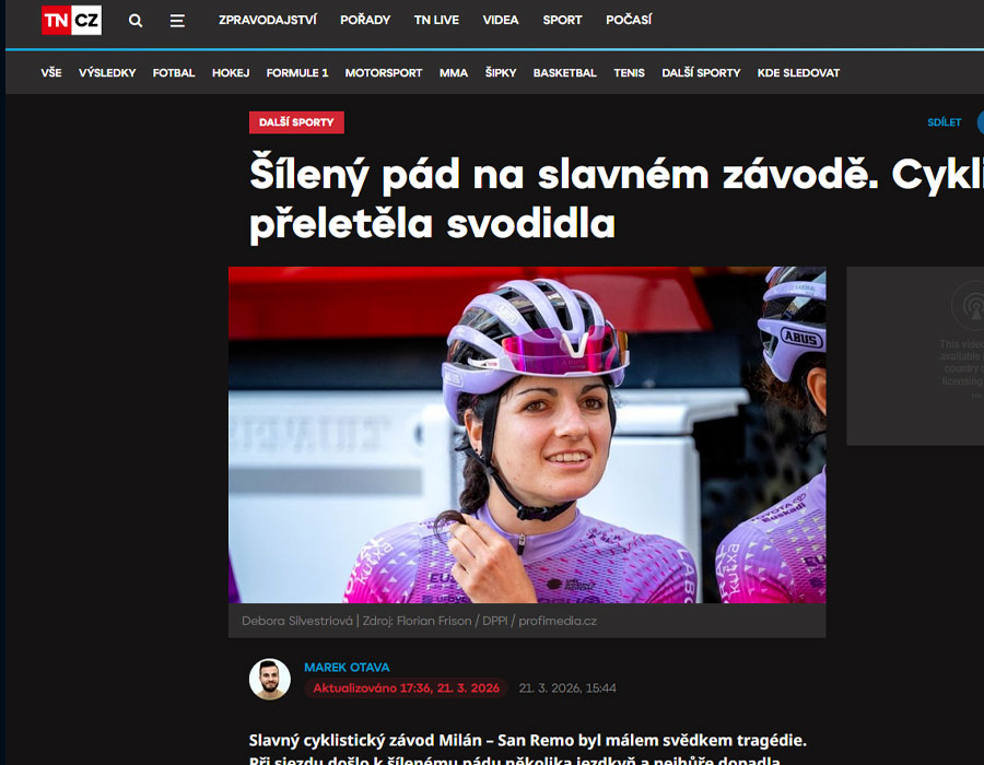 Article du média tchèque TN NOVA sur Debora Silvestri