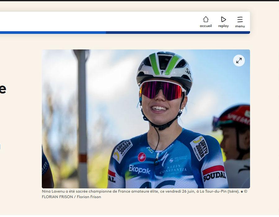Article du média français France 3 sur Nina Lavenu