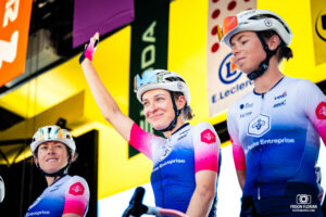 Reportage sport lors du Tour de France Femmes 2026 avec l'équipe Ma Petite Entreprise.