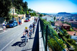 Reportage sport lors du Tour de France Femmes 2026 avec l'équipe Ma Petite Entreprise.