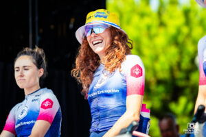 Reportage sport lors du Tour de France Femmes 2026 avec l'équipe Ma Petite Entreprise.